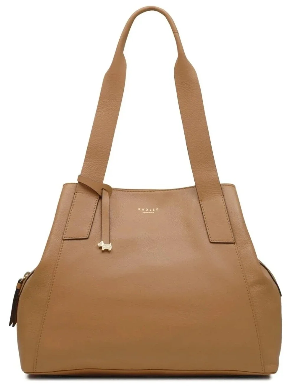 RADLEY LONDON Tan Leather Baylis Zip Top Multiway Shoulder Bag